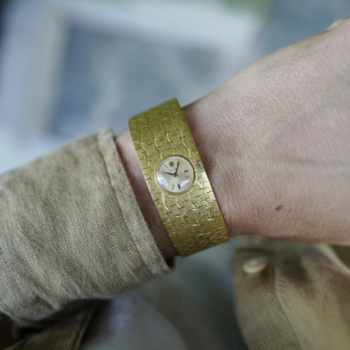 Rolex Yellow Gold Bracelet Watch, Made in England