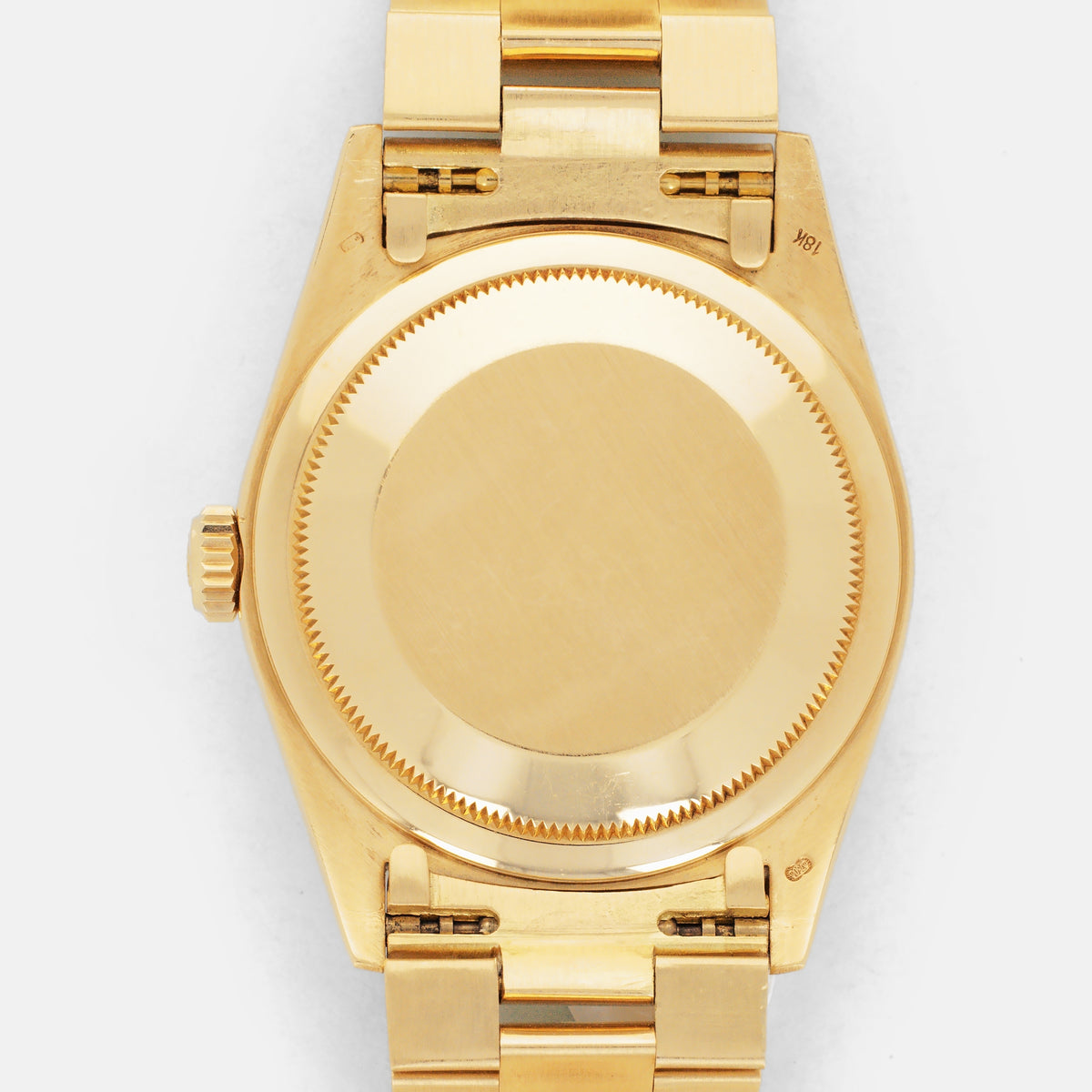 Rolex Yellow Gold Day-Date Watch Ref. 18238 with 6/9 Diamond Cachalong Stone Dial