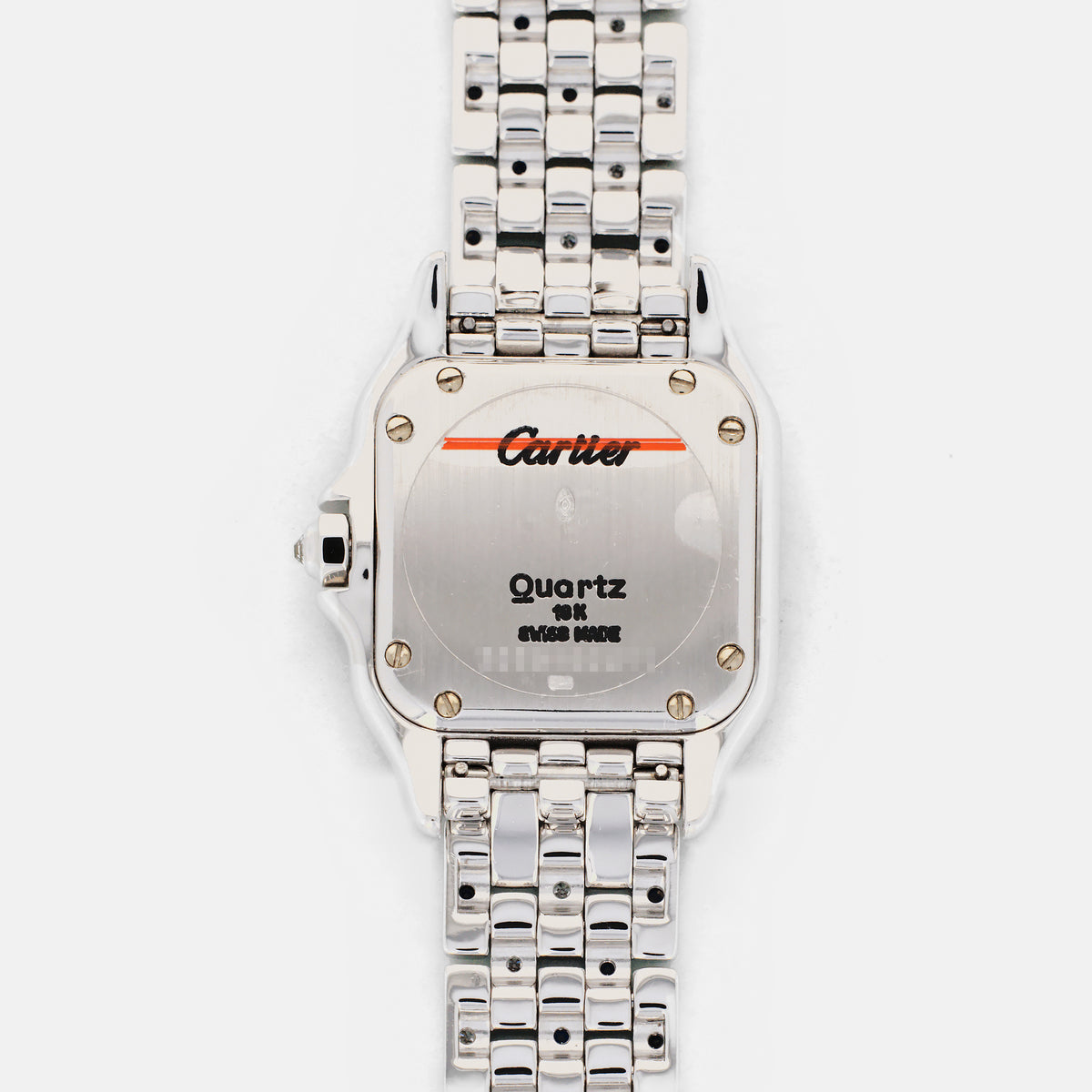Cartier White Gold Diamond &amp; Sapphire Panthere Watch Ref. 8669