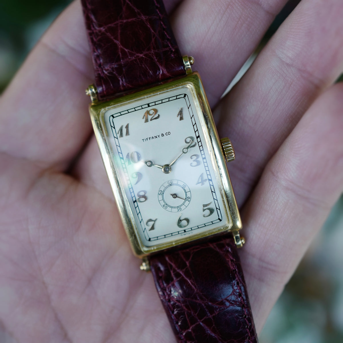 Patek Philippe Yellow Gold Rectangular Watch, Retailed by Tiffany & Co. Ref. 431, Circa 1926 (New Arrival)