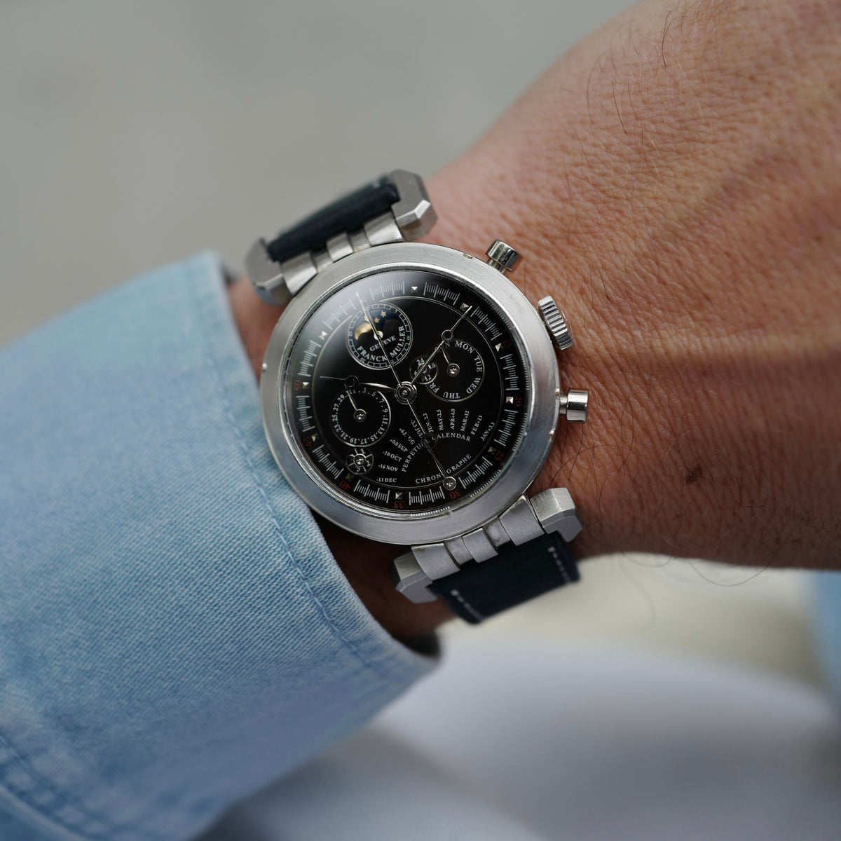Franck Muller Platinum Perpetual Calendar Retrograde Tachymeter Chronograph
