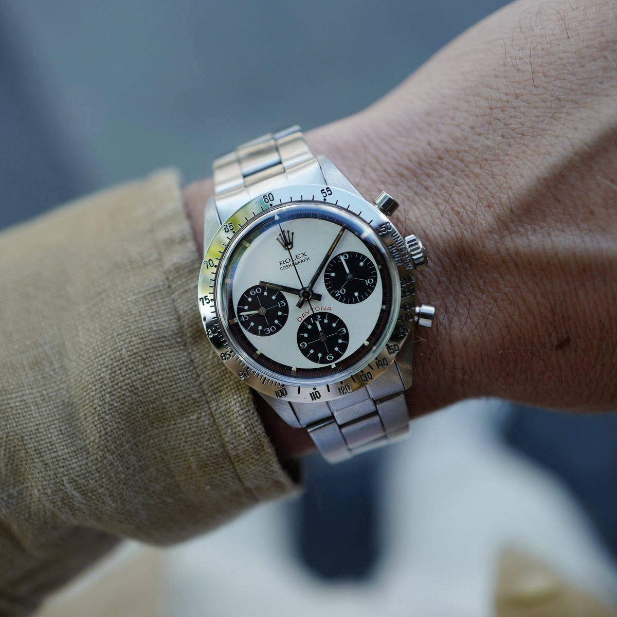 Rolex Steel Cosmograph Daytona Three Color Paul Newman Watch Ref. 6239
