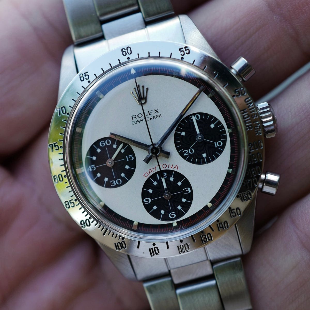 Rolex Steel Cosmograph Daytona Three Color Paul Newman Watch Ref. 6239