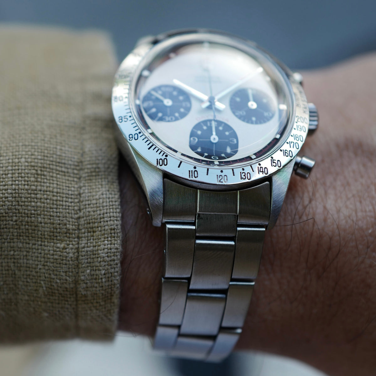 Rolex Steel Cosmograph Daytona Three Color Paul Newman Watch Ref. 6239