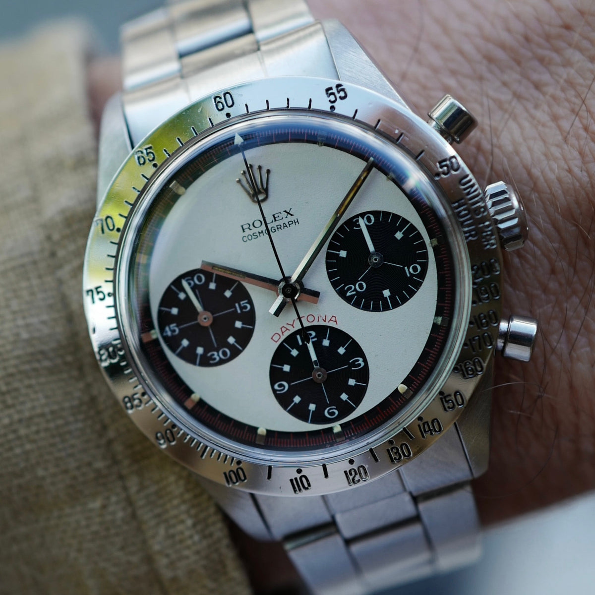Rolex Steel Cosmograph Daytona Three Color Paul Newman Watch Ref. 6239
