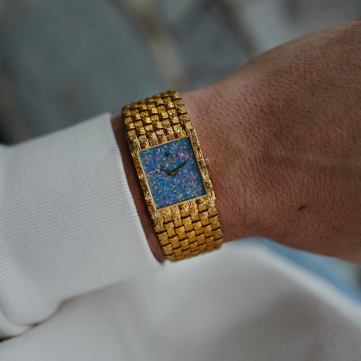 Vacheron Constantin Yellow Gold Opal Dial Bracelet Watch Ref. 33030