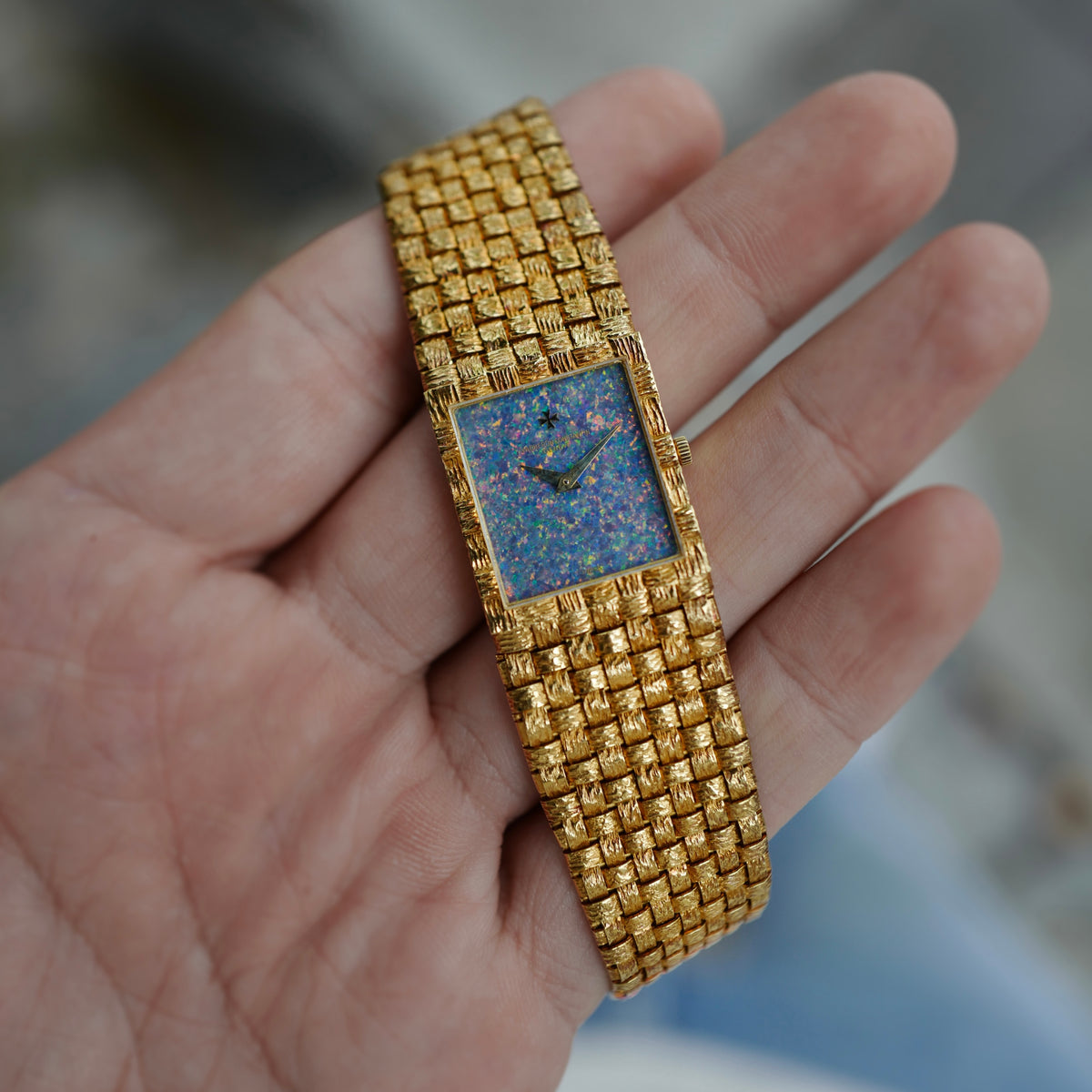 Vacheron Constantin Yellow Gold Opal Dial Bracelet Watch Ref. 33030