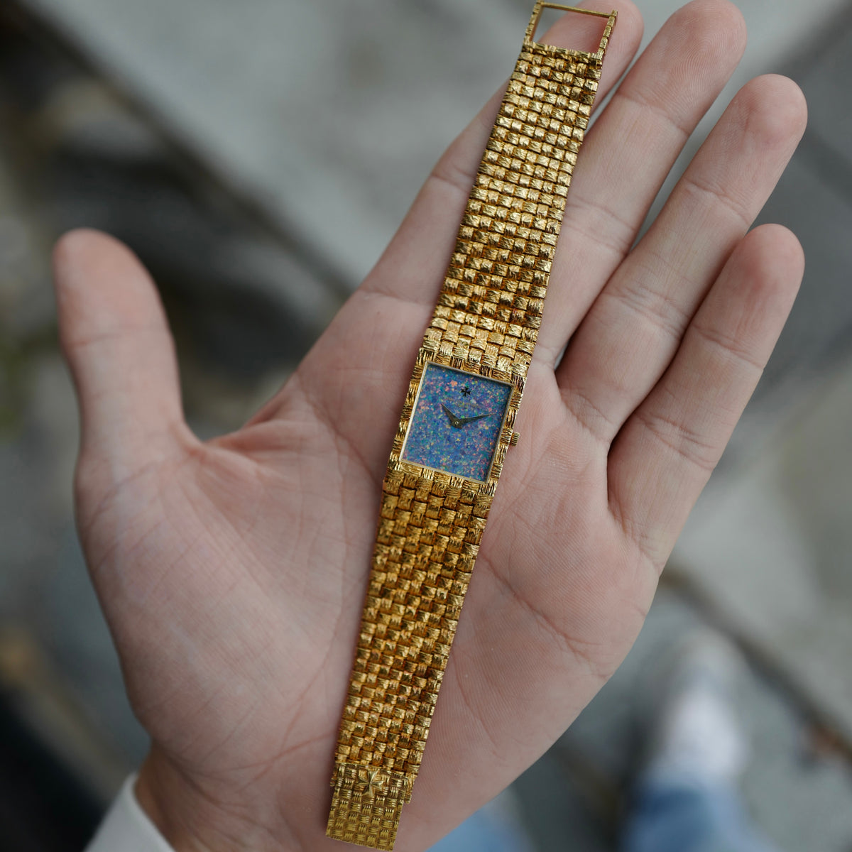 Vacheron Constantin Yellow Gold Opal Dial Bracelet Watch Ref. 33030