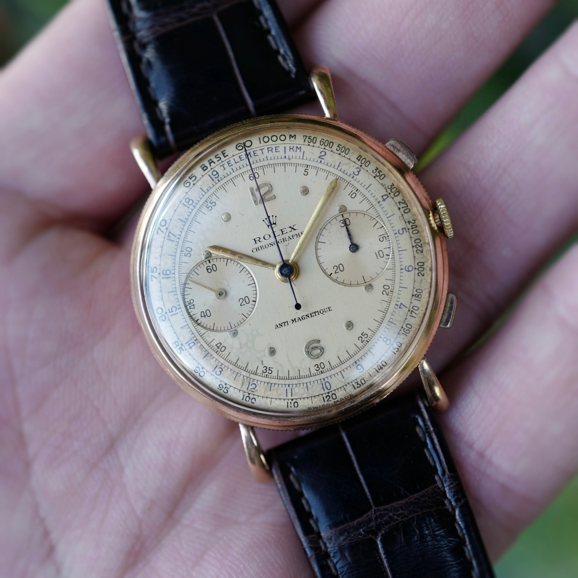 Rolex Pink Gold Chronograph Watch Ref. 4062