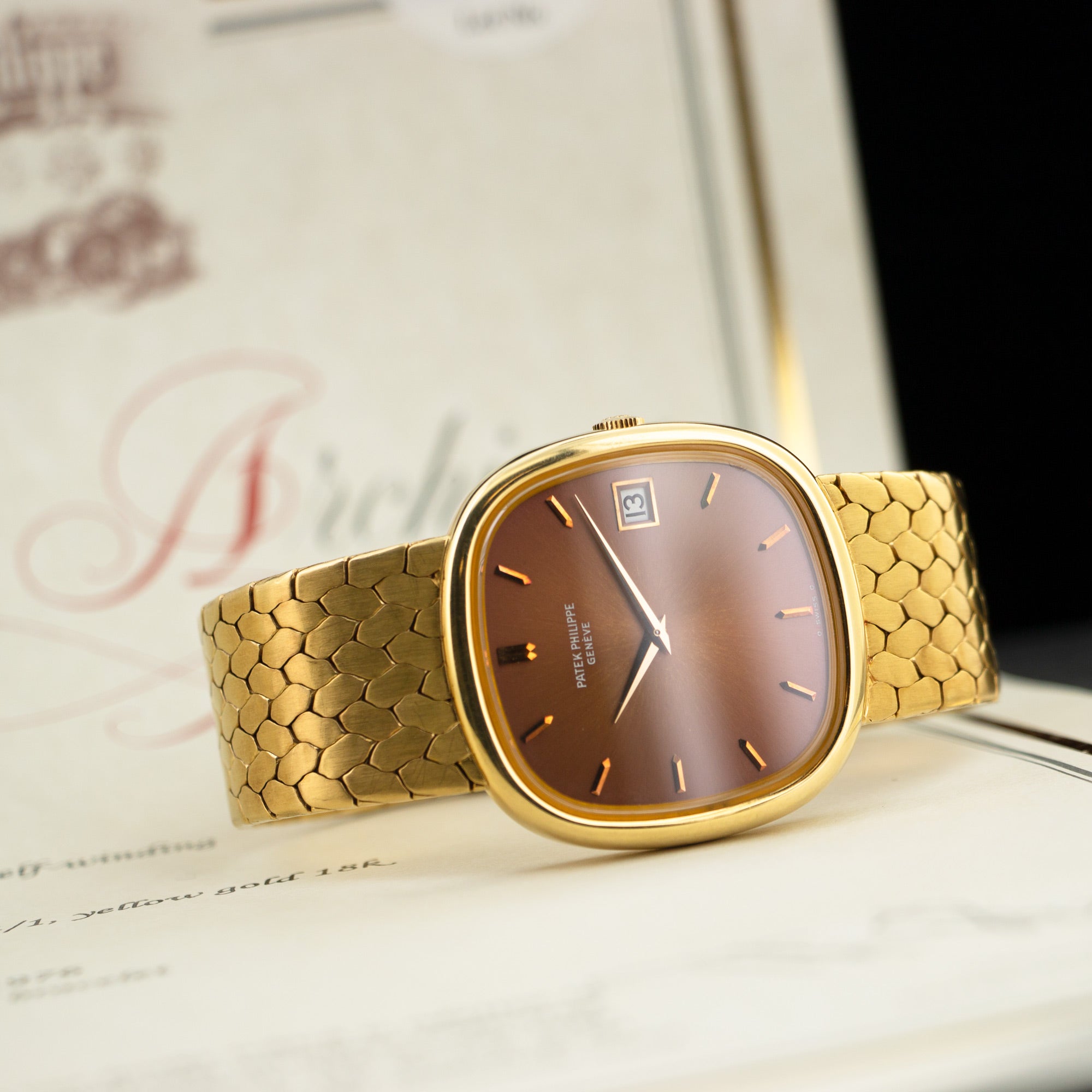 Patek Philippe - Patek Philippe Yellow Gold Automatic Bracelet Watch Ref. 3604 - The Keystone Watches