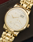 A. Lange & Sohne Yellow Gold Lange 1 Bracelet Watch Ref. 101.021