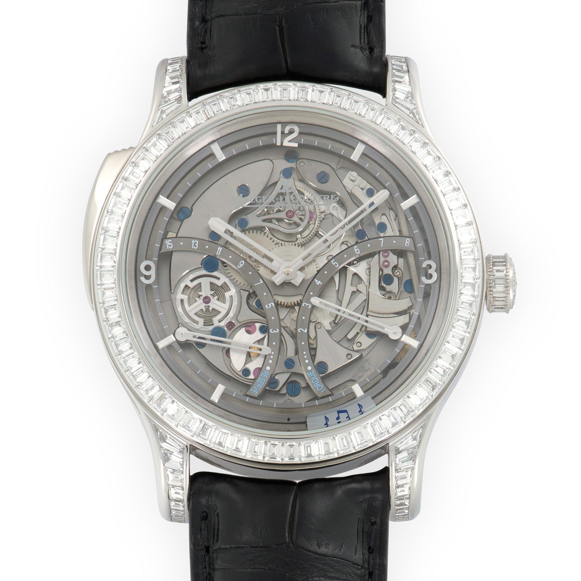 Jaeger LeCoultre - Jaeger LeCoultre Platinum Master Control Minute Repeater Baguette Diamond Watch - The Keystone Watches