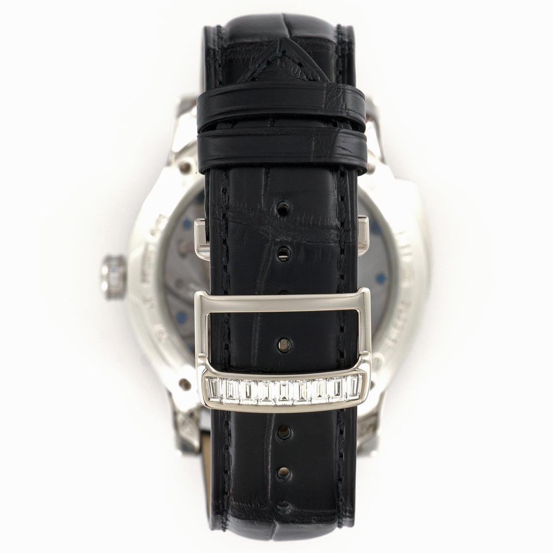 Jaeger LeCoultre Platinum Master Control Minute Repeater Baguette Diamond Watch