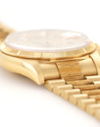 Rolex - Rolex Day-Date Yellow Gold Bark Finish Baguette Diamond Watch Ref. 18248 - The Keystone Watches