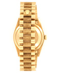 Rolex - Rolex Day-Date Yellow Gold Bark Finish Baguette Diamond Watch Ref. 18248 - The Keystone Watches