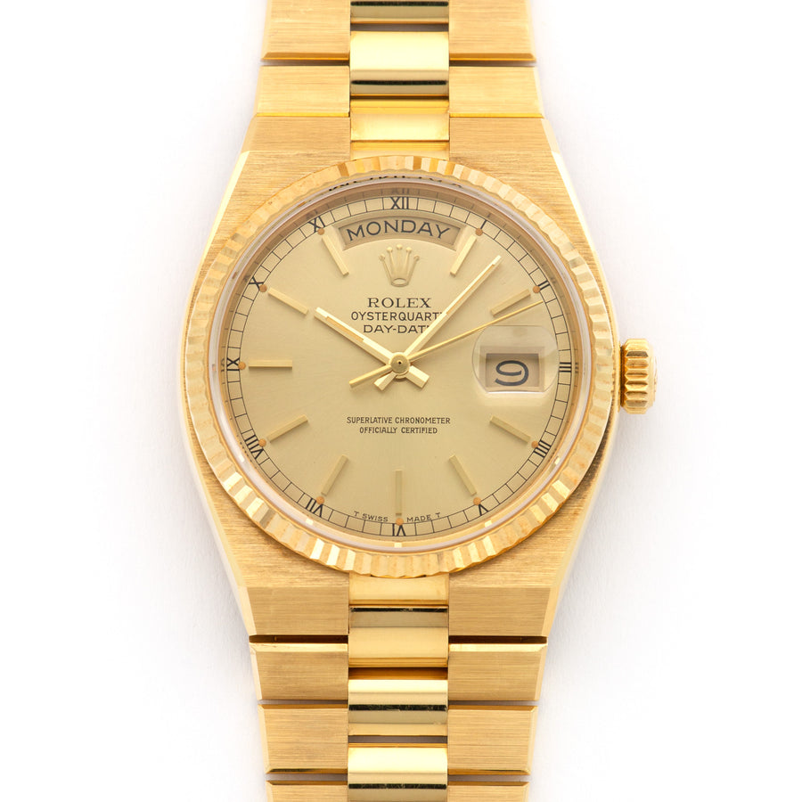 Rolex Yellow Gold Day-Date OysterQuartz Watch Ref. 19018, in Never Worn Condition