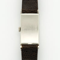 Vintage Patek Philippe Platinum Rectangular Diamond Watch Ref. 425