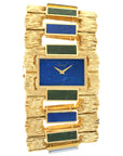 Piaget - Piaget Yellow Gold Lapis Malachite Watch, 1960s - The Keystone Watches