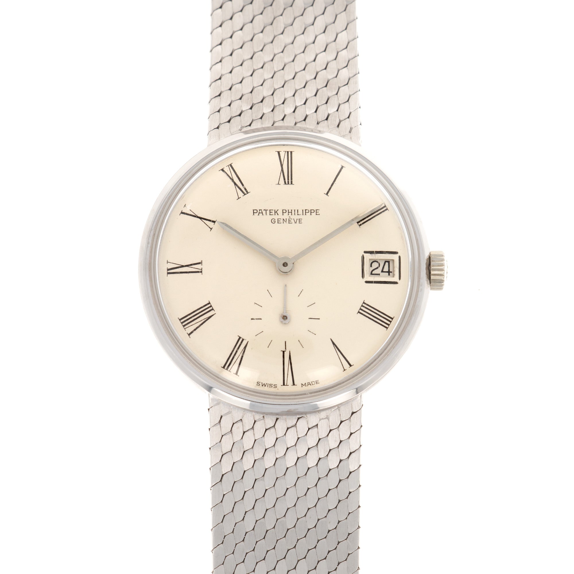 Patek Philippe - Patek Philippe White Gold Automatic Calatrava Ref. 3514 - The Keystone Watches