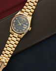 Rolex Yellow Gold Day-Date Ferrite Stone Dial Watch Ref. 18238