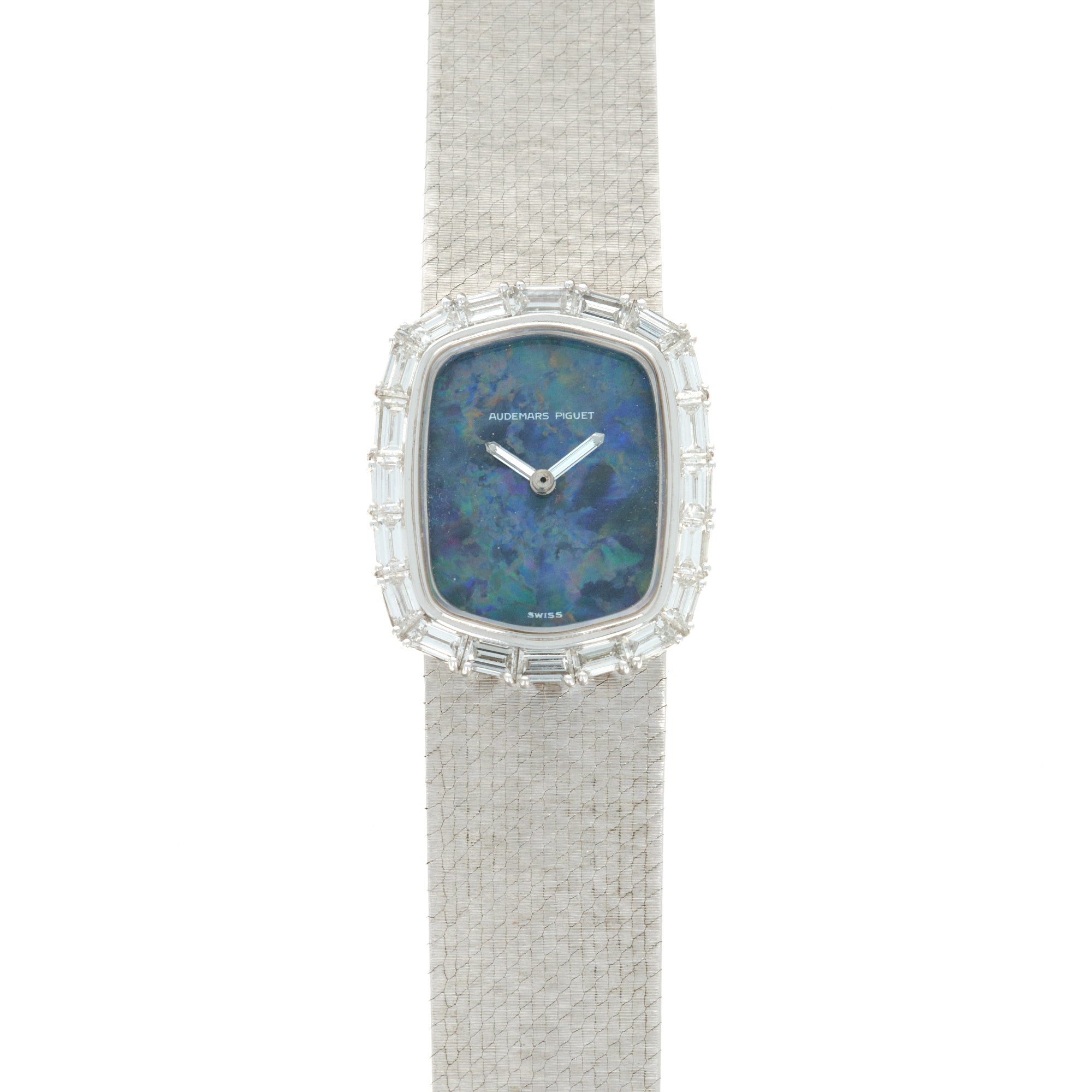 Audemars Piguet - Audemars Piguet White Gold Baguette Diamond Opal Watch - The Keystone Watches