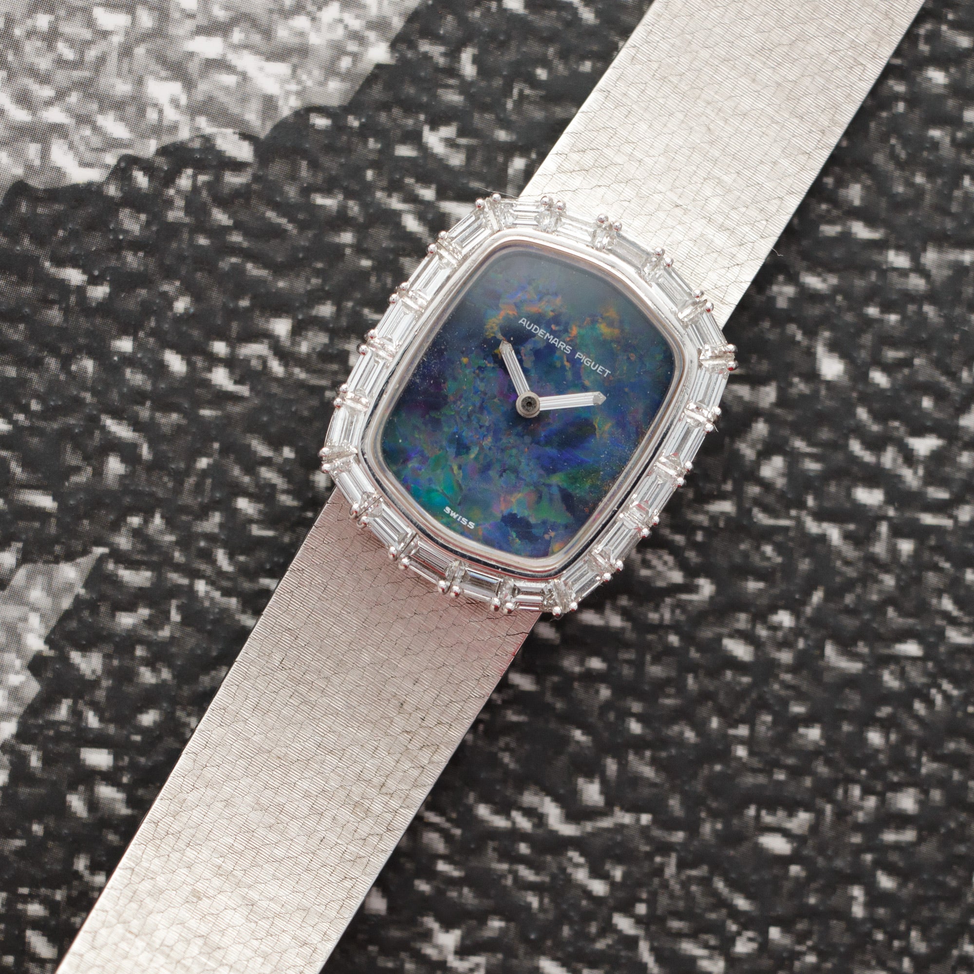 Audemars Piguet - Audemars Piguet White Gold Baguette Diamond Opal Watch - The Keystone Watches