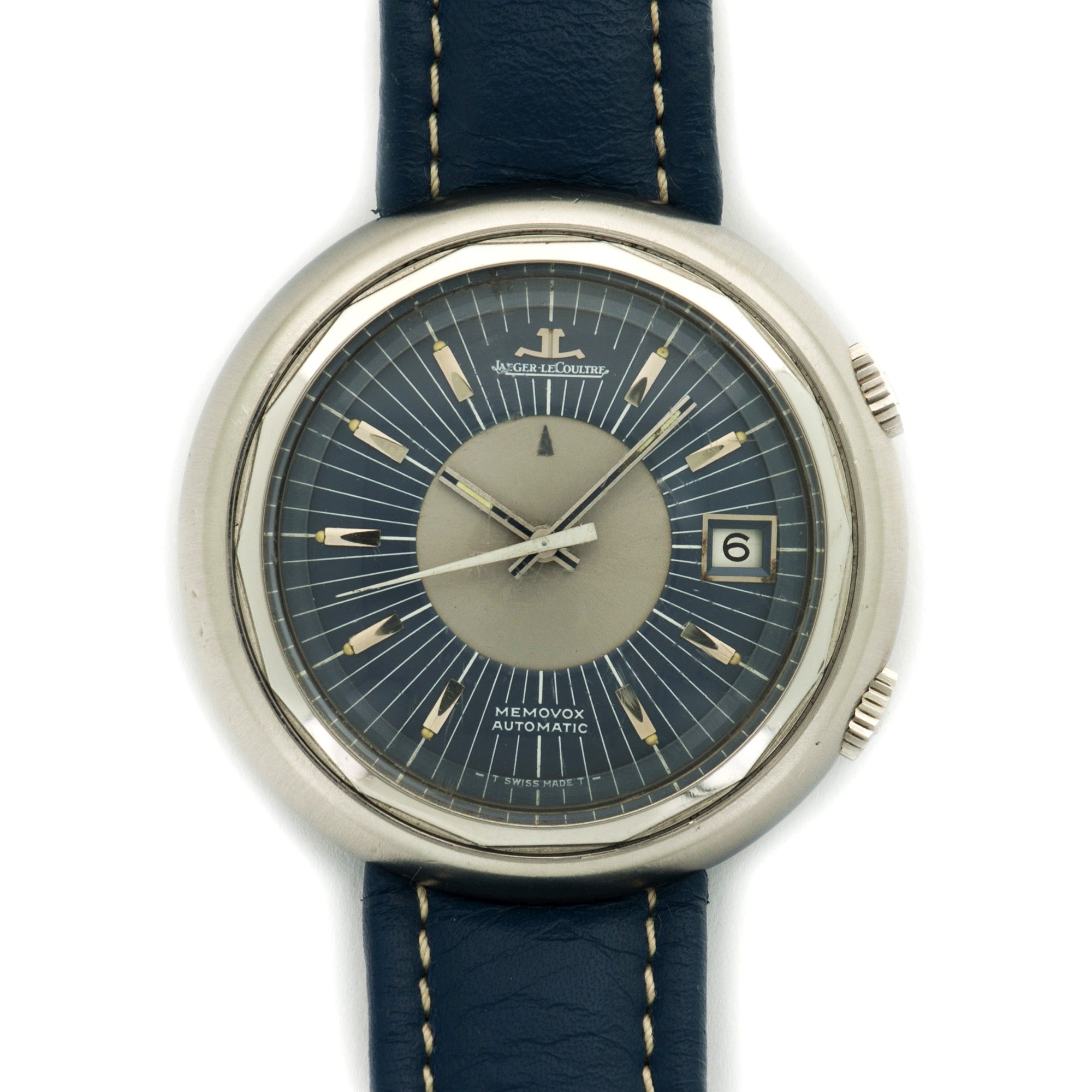 Jaeger LeCoultre - Jaeger Lecoultre Steel Memovox Snowdrop Watch Ref. E877 - The Keystone Watches