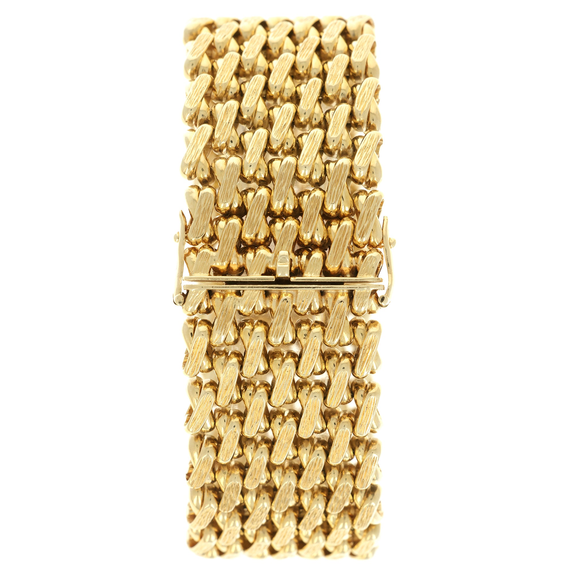 Piaget - Piaget Yellow Gold Wide Bracelet Watch, 1960s - The Keystone Watches