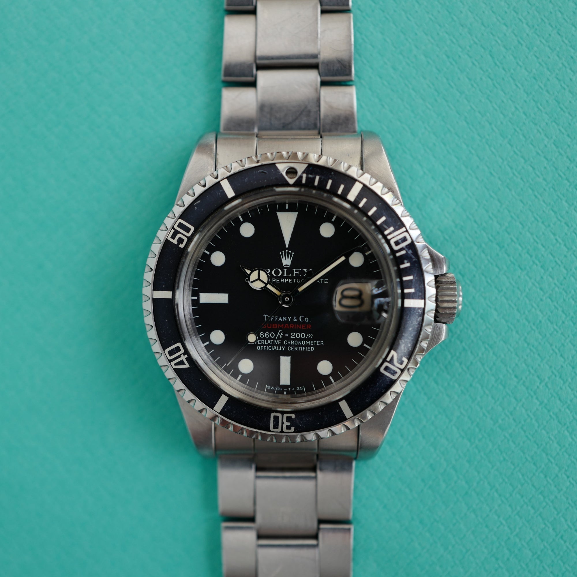 Rolex Red Submariner Watch Ref. 1680 Retailed by Tiffany &amp; Co.
