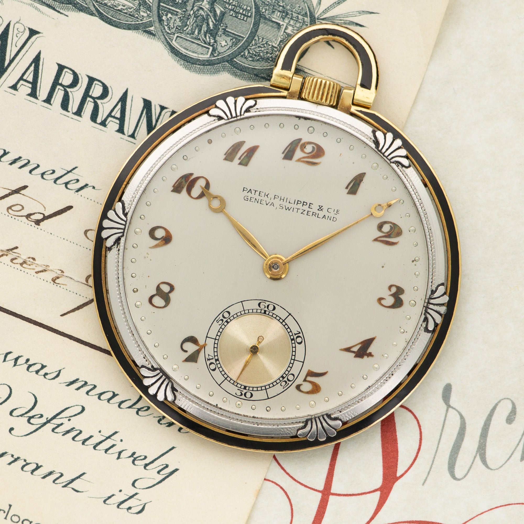 Patek Philippe - Patek Philippe Platinum and Gold Pocket Watch with Original Box and Papers - The Keystone Watches