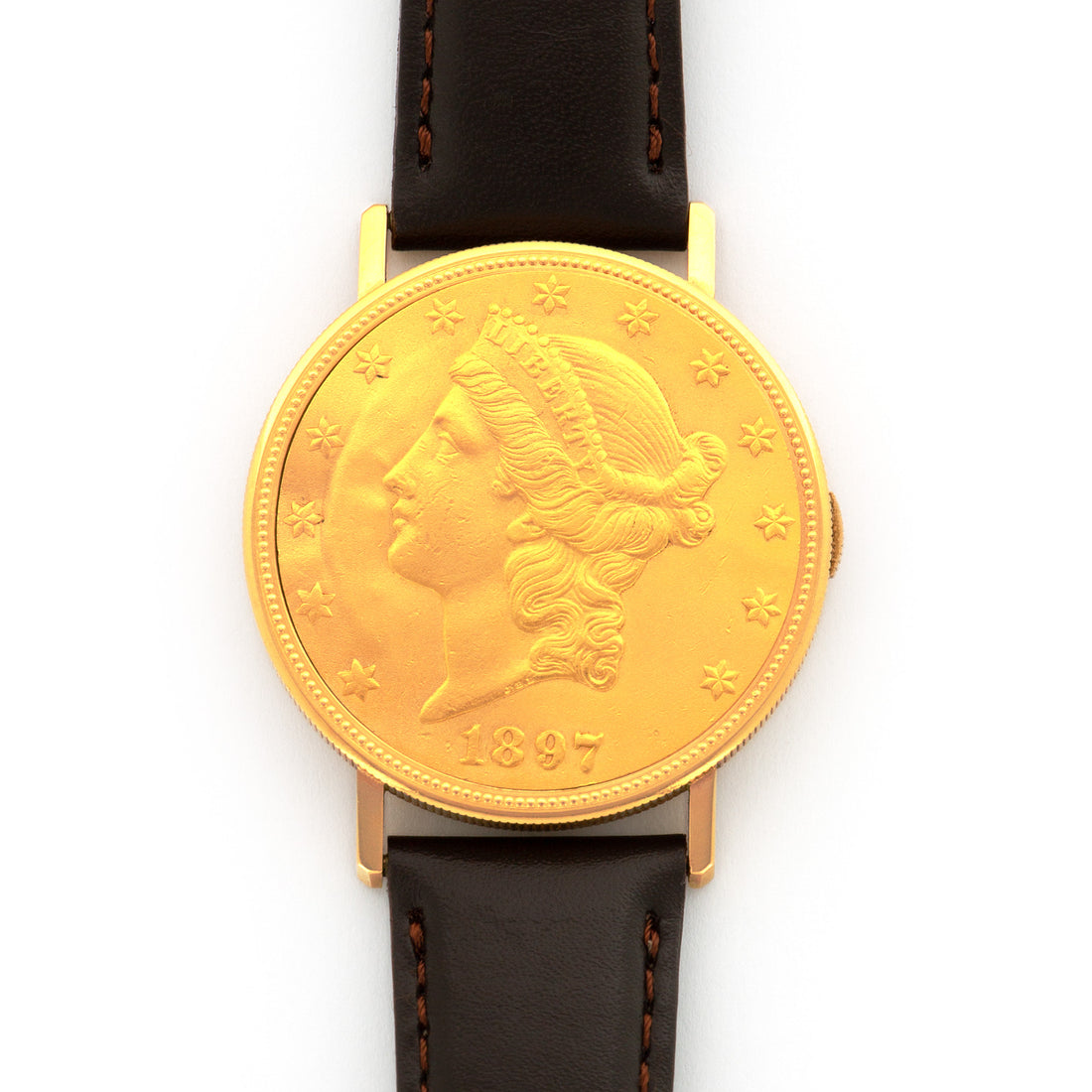 Audemars Piguet Yellow Gold Skeleton Coin Watch