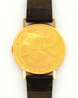 Audemars Piguet Yellow Gold Skeleton Coin Watch