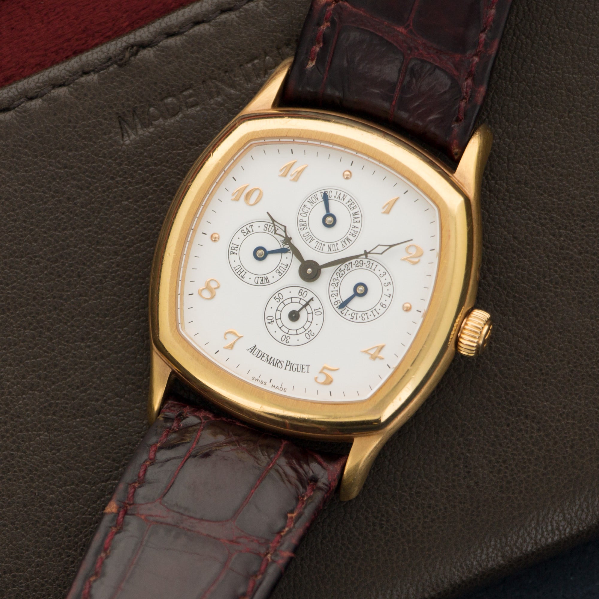 Audemars Piguet - Audemars Piguet John Schaeffer Perpetual Rose Gold on Strap - The Keystone Watches