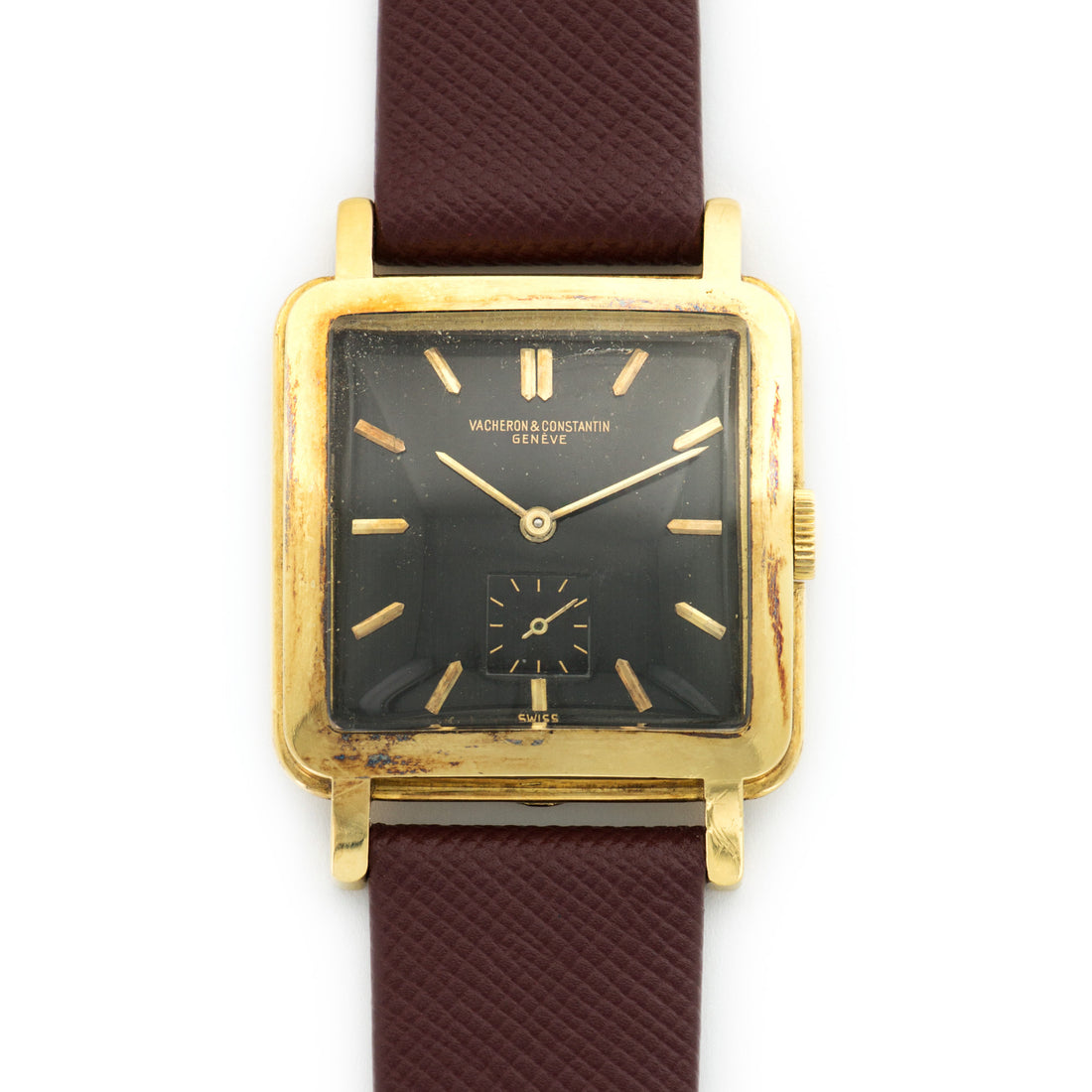 Vacheron Constantin Yellow Gold Cioccolato Strap Watch