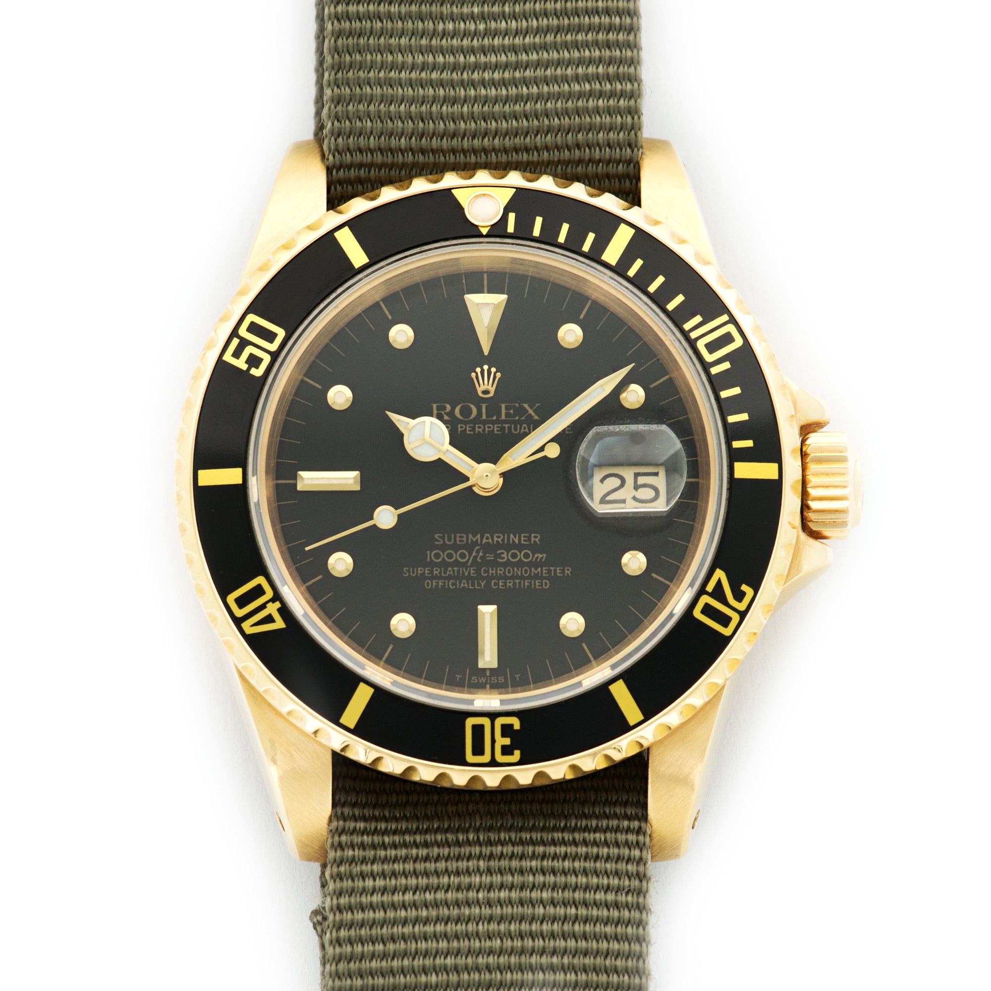 Rolex - Vintage Rolex Yellow Gold Submariner Ref. 16808 - The Keystone Watches