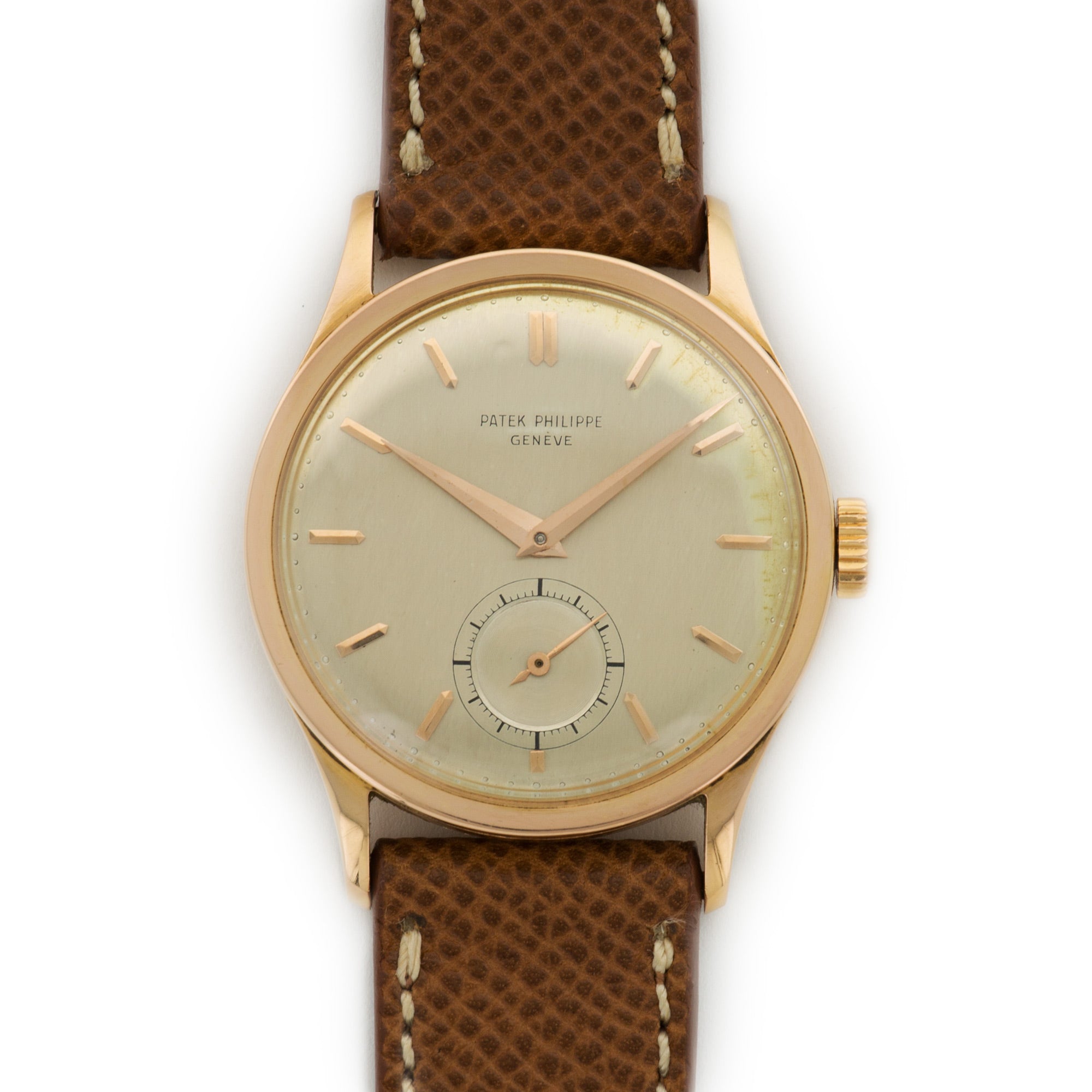 Patek Philippe - Patek Philippe Rose Gold Calatrava Retailed by Serpico y Laino Ref. 570 - The Keystone Watches
