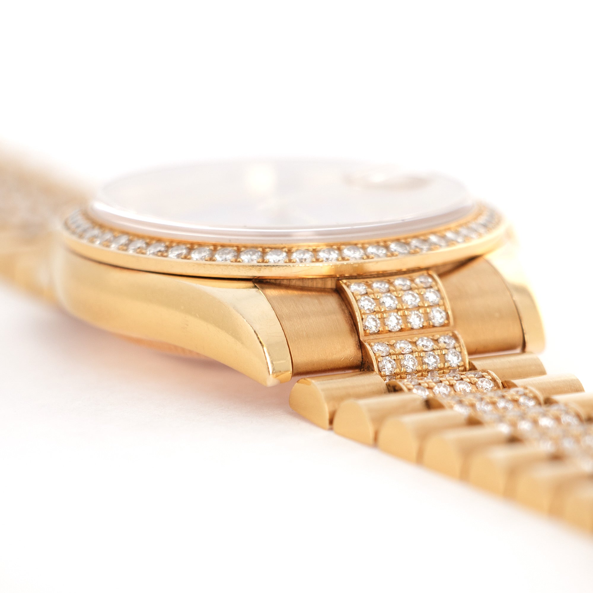 Rolex - Rolex Yellow Gold Day-Date Pave Diamond Watch Ref. 118348 - The Keystone Watches