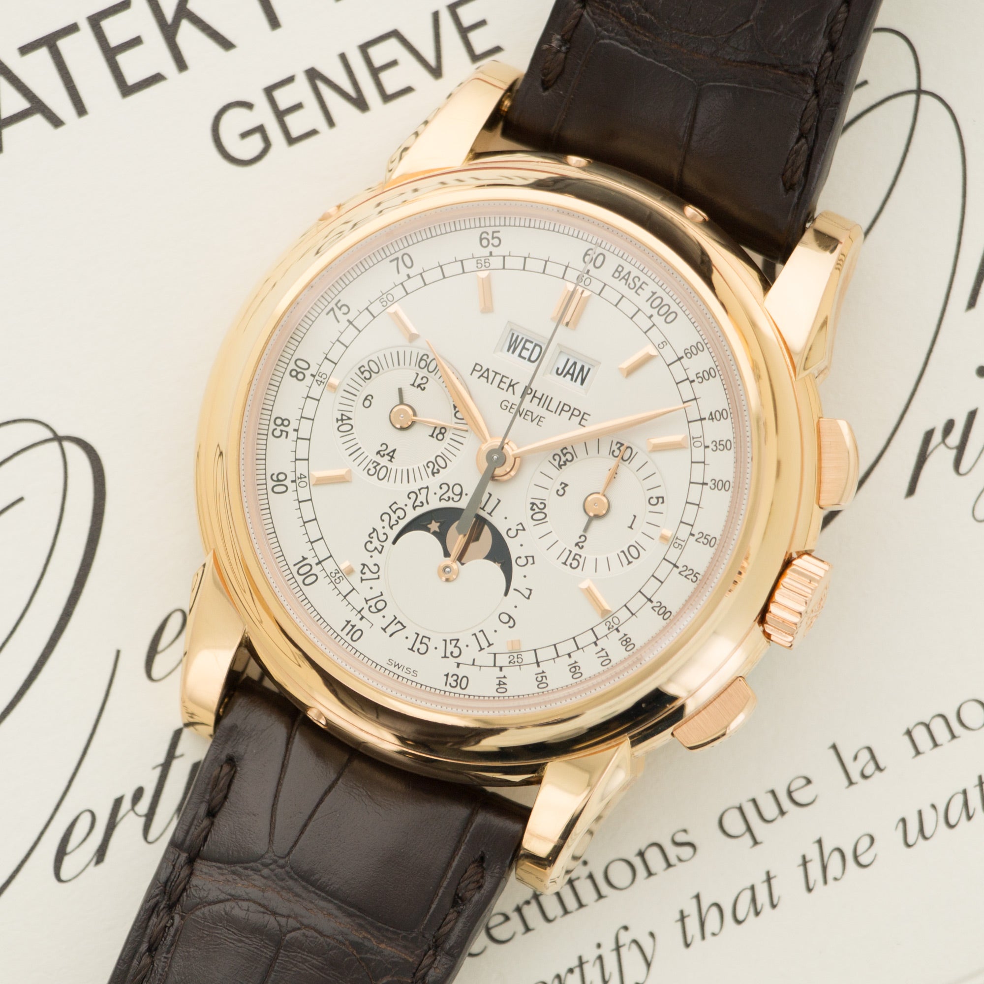 Patek Philippe - Patek Philippe Rose Gold Perpetual Calendar Chrono Watch Ref. 5970 - The Keystone Watches