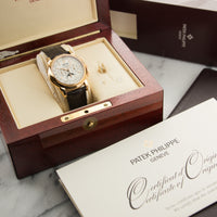 Patek Philippe Rose Gold Perpetual Calendar Chrono Watch Ref. 5970