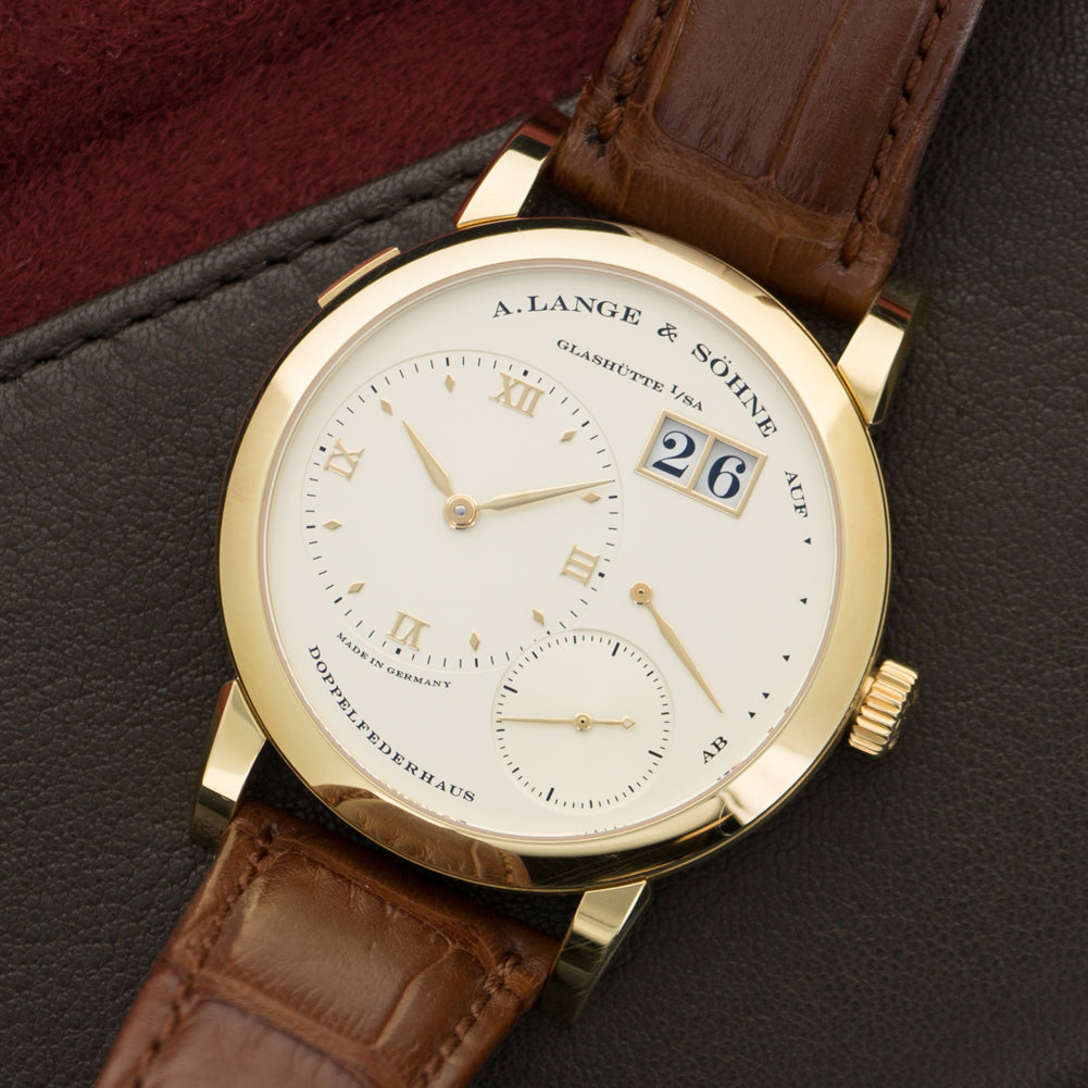 A. Lange & Sohne Yellow Gold Lange 1 Watch Ref. 101.021