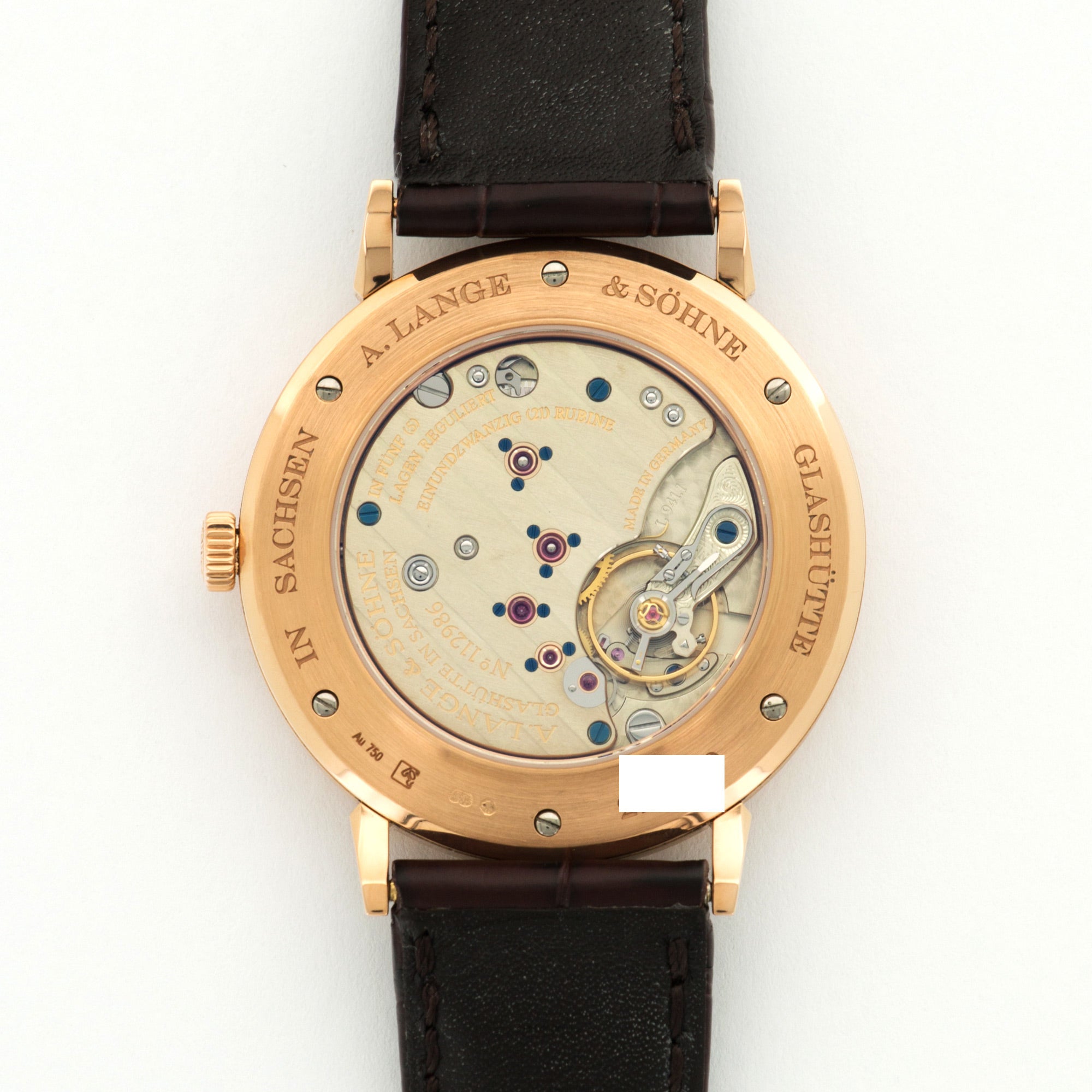 A. Lange &amp; Sohne Rose Gold Saxonia Watch Ref. 216.033