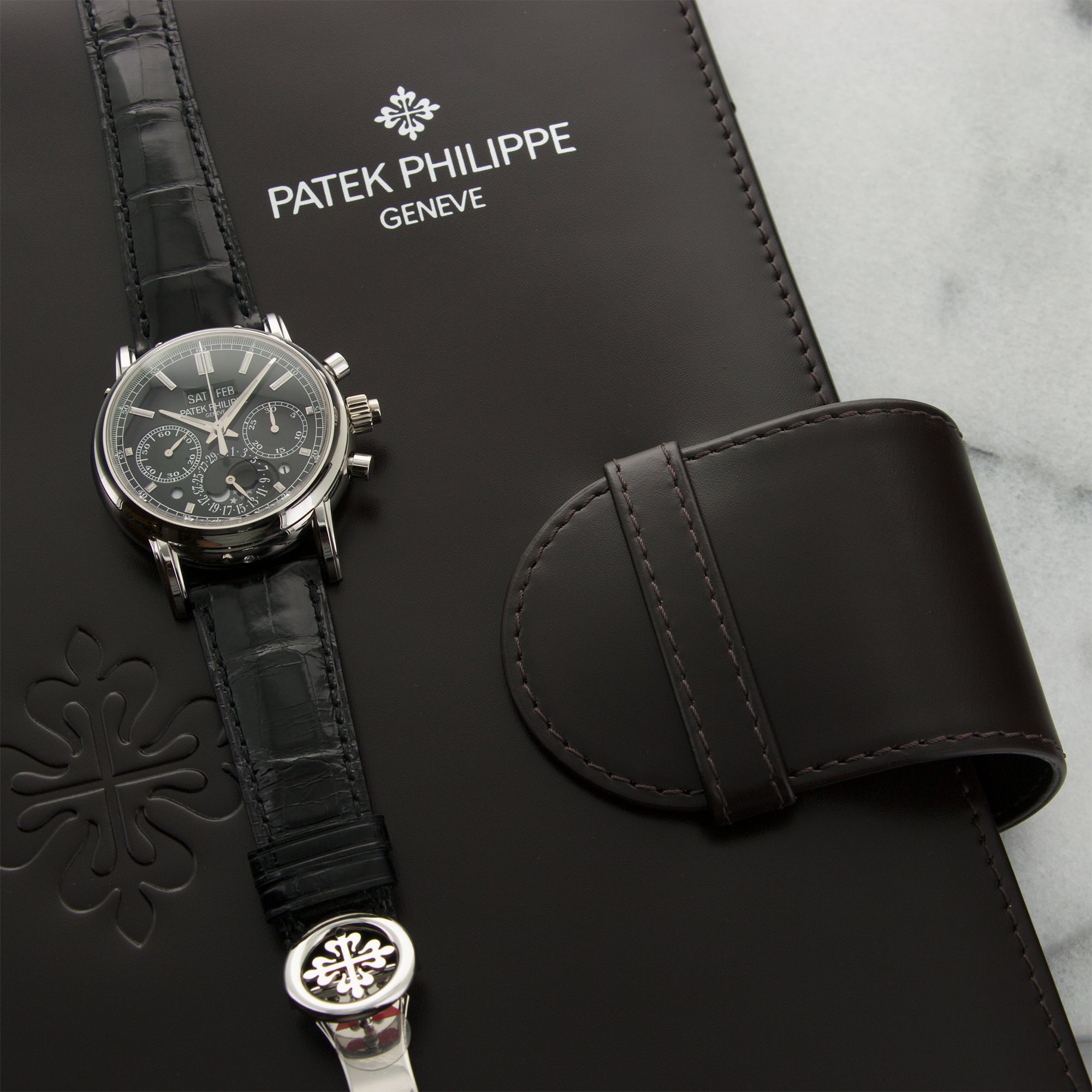 Patek Philippe - Patek Philippe Platinum Perpetual Split Seconds Chrono Watch Ref. 5204 - The Keystone Watches