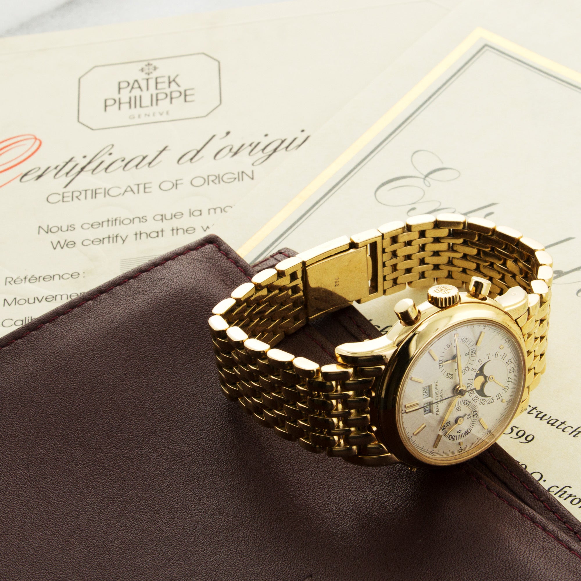 Patek Philippe - Patek Philippe Yellow Gold 2nd Series Perpetual Calendar Chrono Watch Ref. 3970 - The Keystone Watches