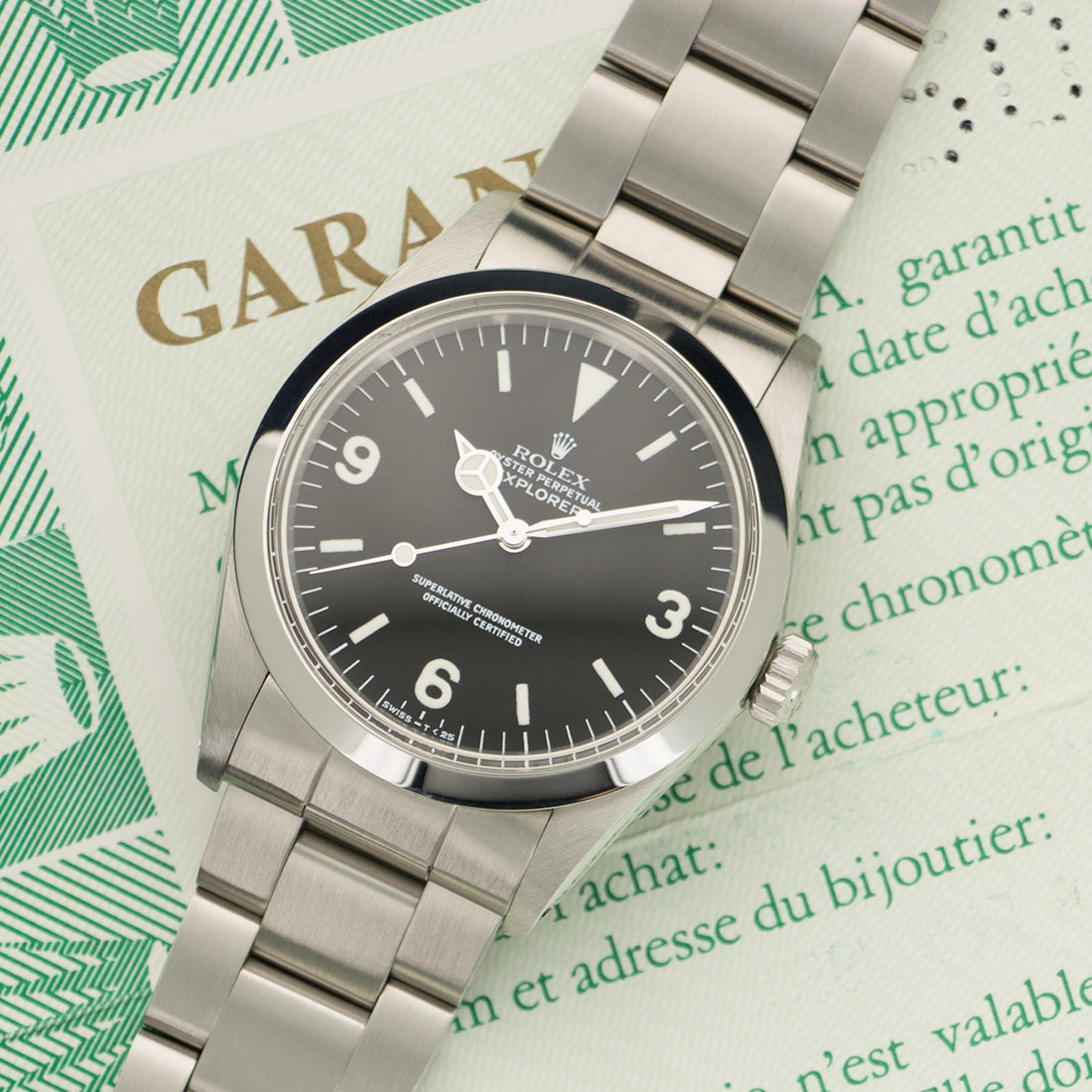 Rolex Explorer R-Series Watch Ref. 1016 with Paper