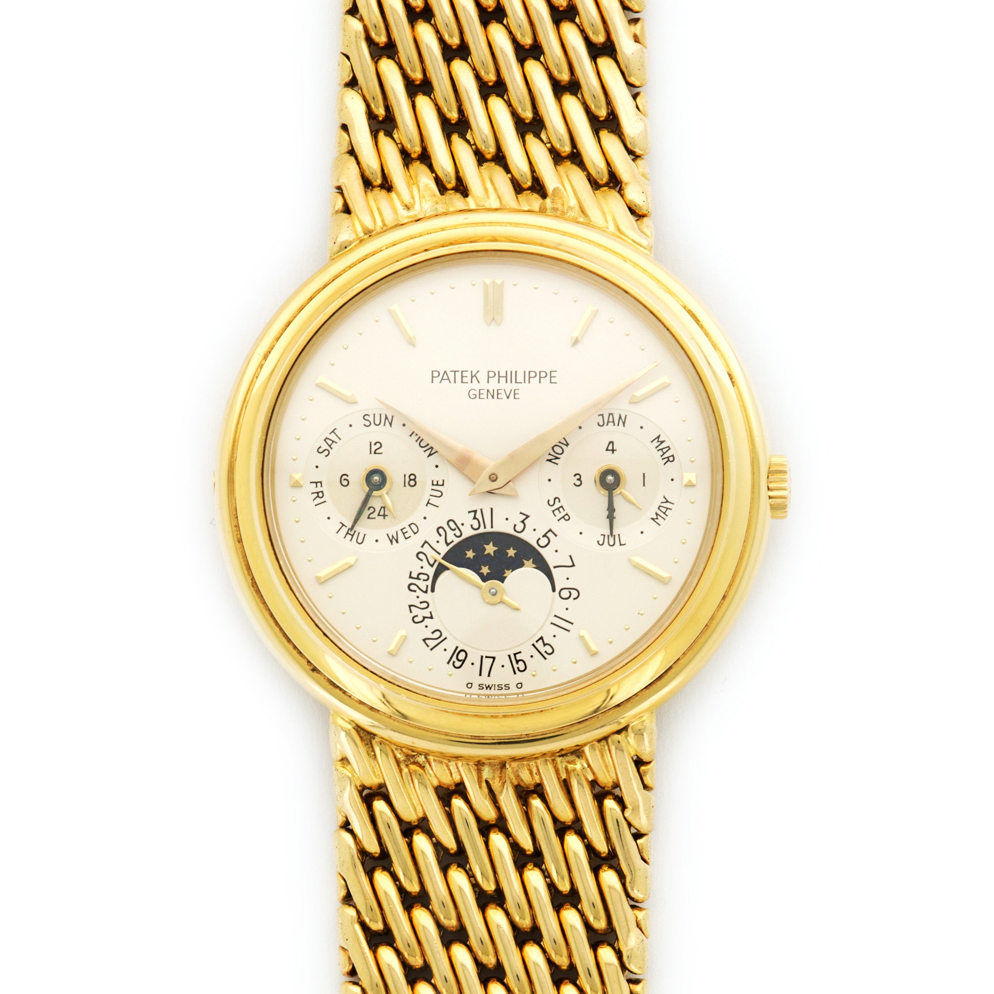 Patek Philippe - Patek Philippe Yellow Gold Perpetual Calendar Automatic Watch Ref. 3945 - The Keystone Watches