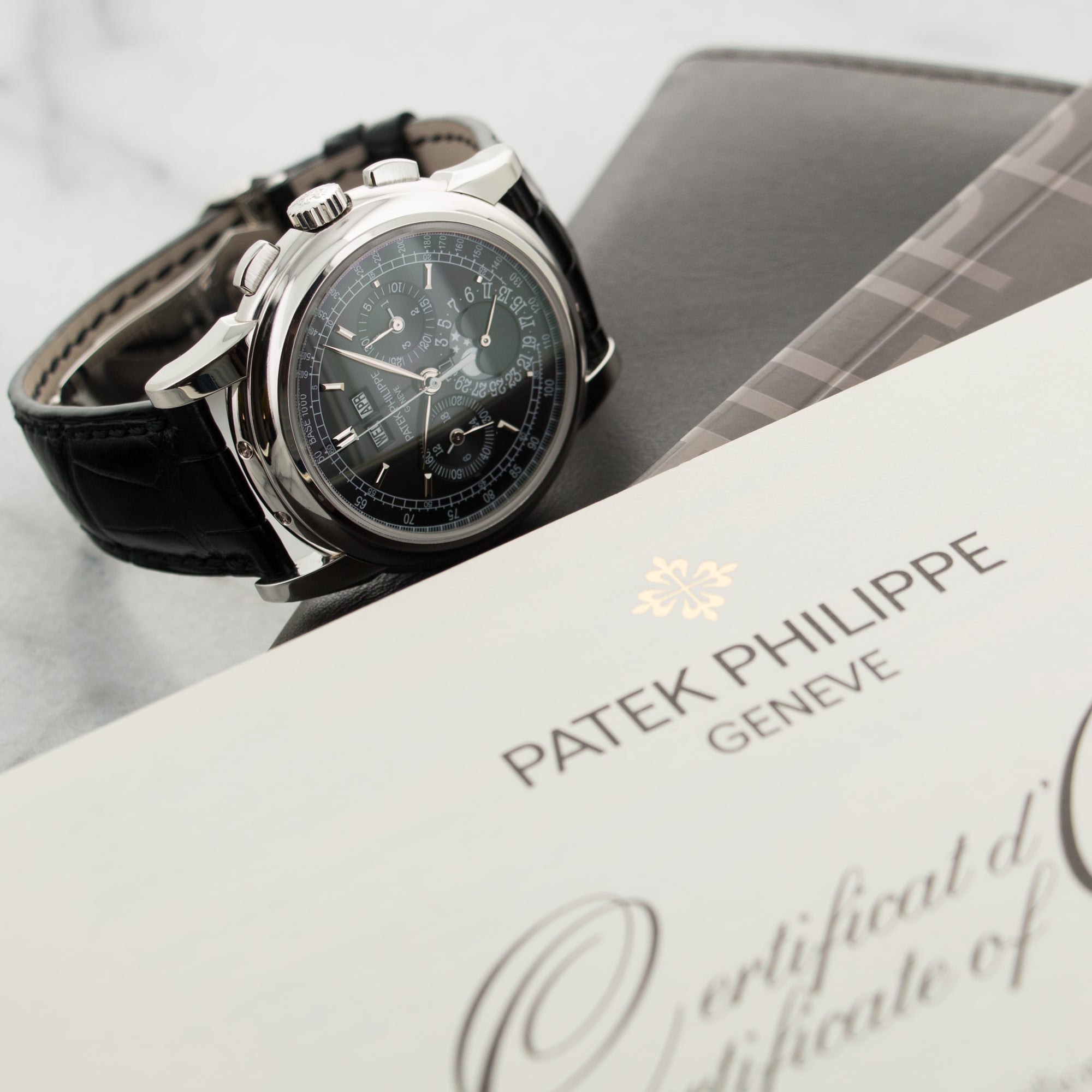 Patek Philippe - Patek Philippe Platinum Perpetual Calendar Chrono Watch Ref. 5970P - The Keystone Watches