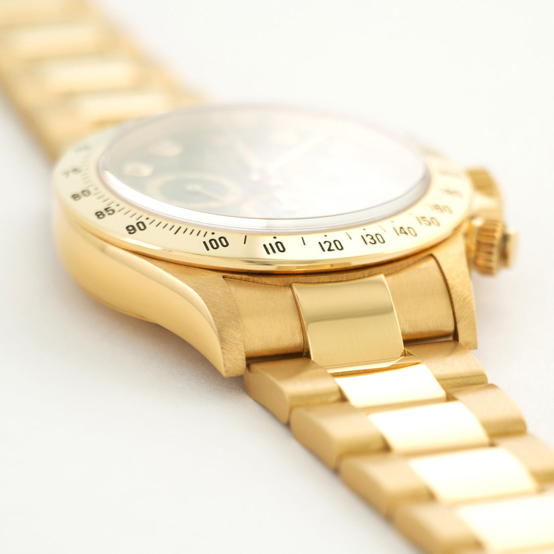 Rolex Yellow Gold Daytona Black Diamond Watch Ref. 16528