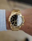 Rolex - Rolex Yellow Gold Daytona Black Diamond Watch Ref. 16528 - The Keystone Watches