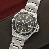 Rolex Stainless Steel Red Submariner Watch Ref. 1680