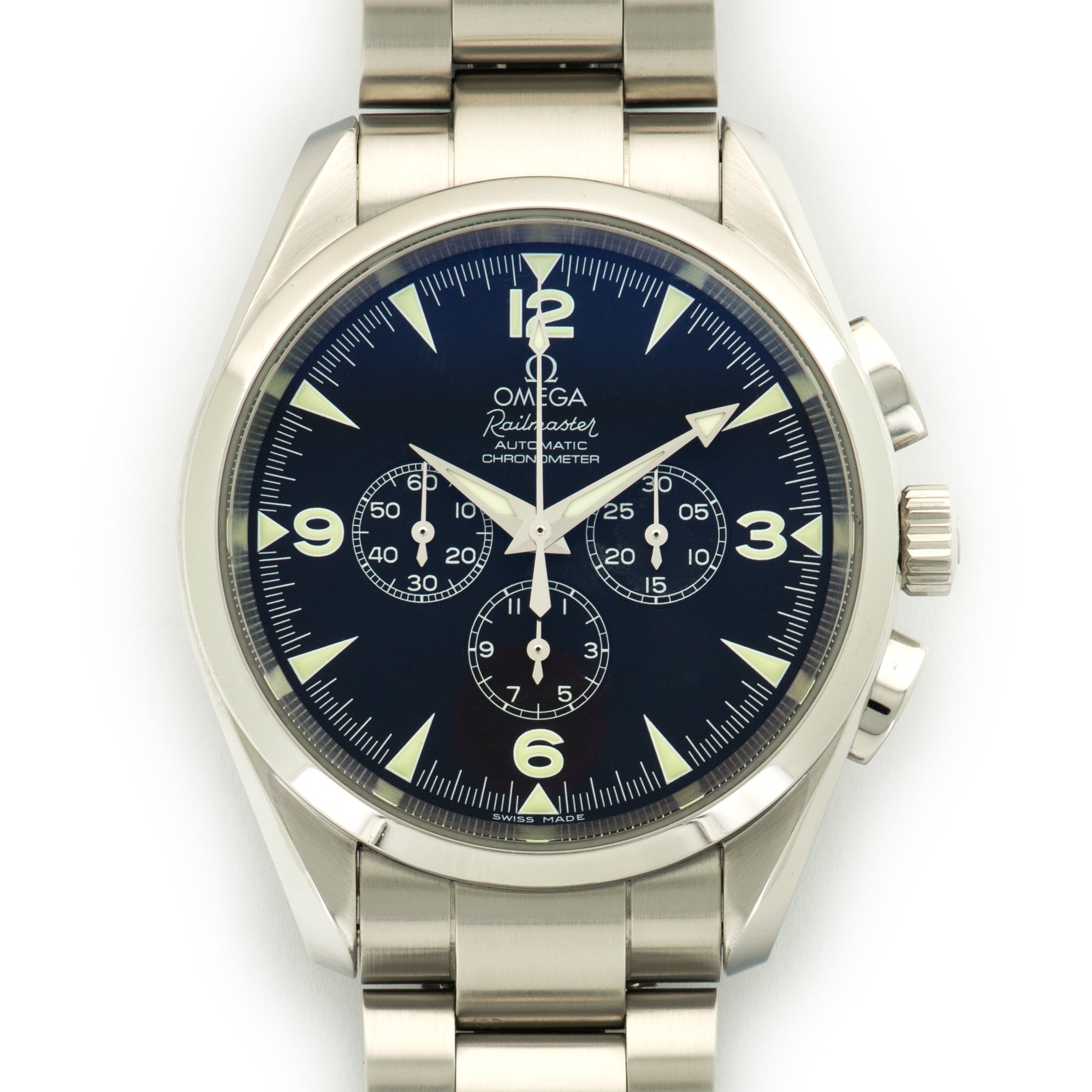 Omega - Omega Railmaster Automatic Chronograph Watch Ref. 2812.52.37 - The Keystone Watches